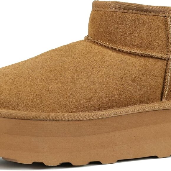 Women's Platform Snow Boots Faux Fur Insulated Waterproof Anti-Slip Size 5.5-11 - Picture 1 of 7